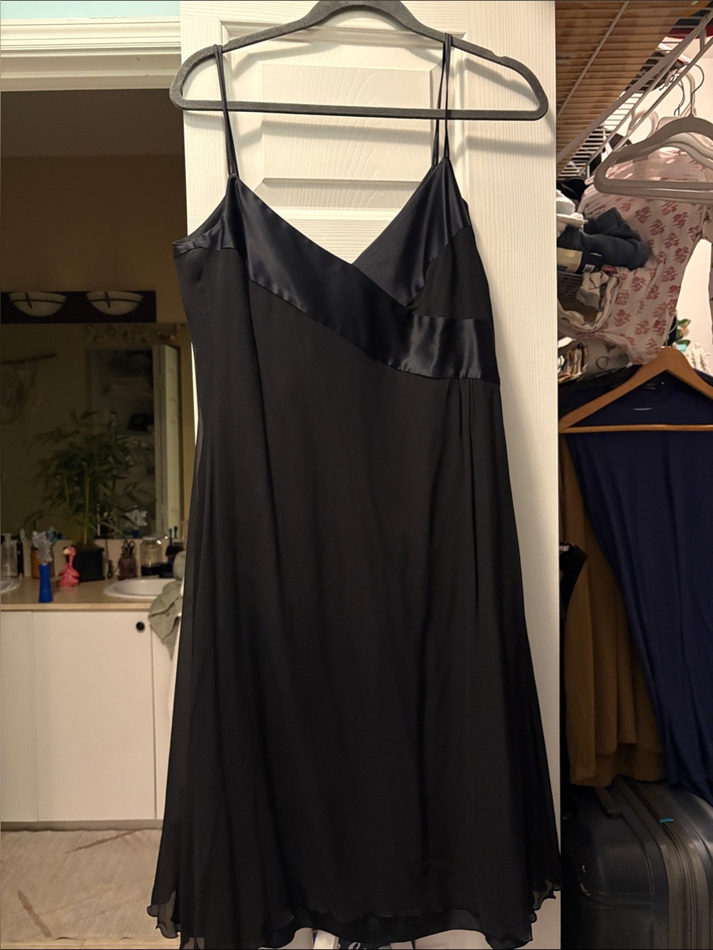Armani Collezioni Black Dress with Satin Banding